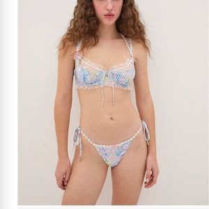 For Love & Lemons Midsummer Floral Thong Panty